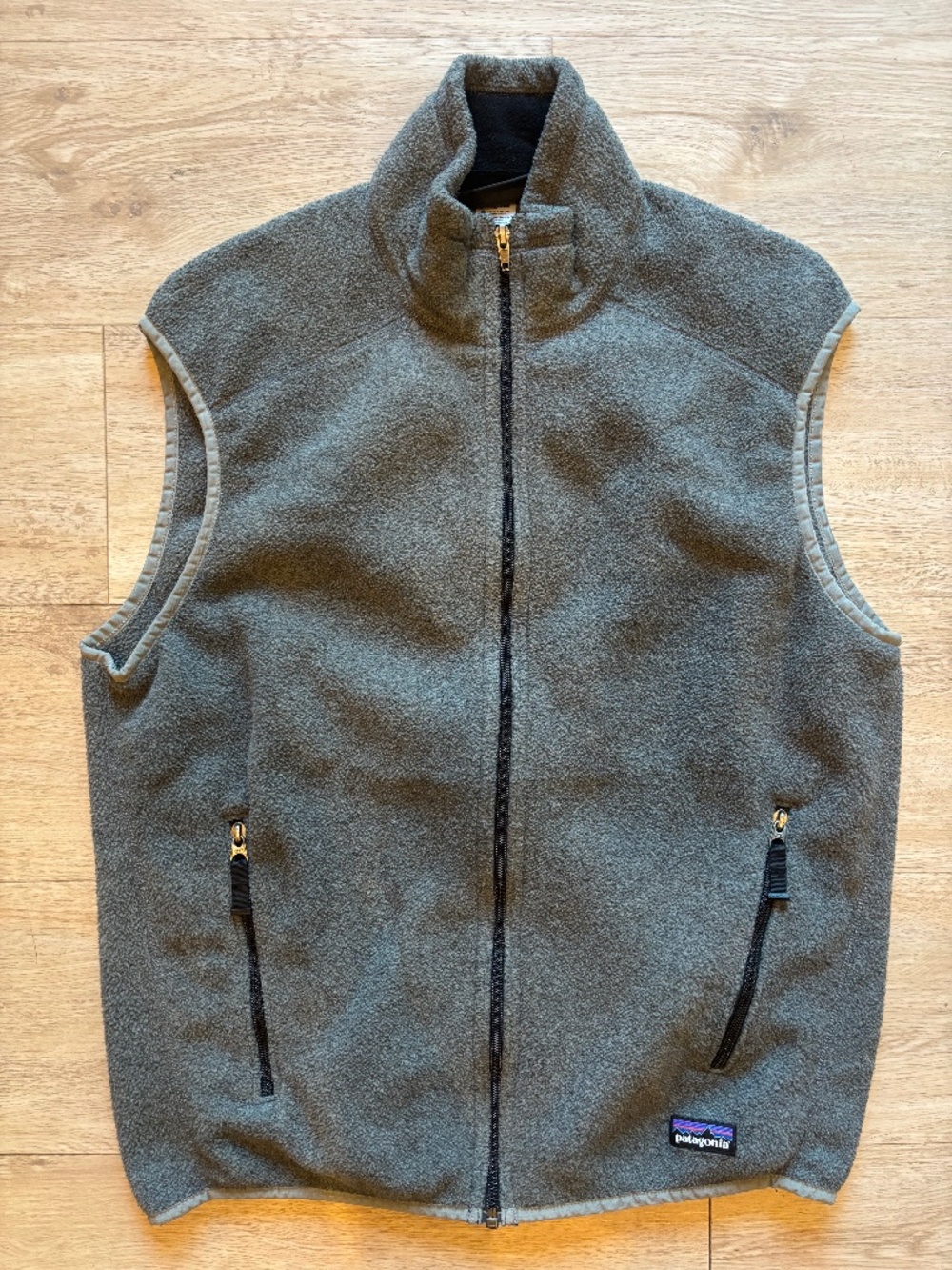 Patagonia Synchilla Fleece Vest Grey Full ZIP Vintage